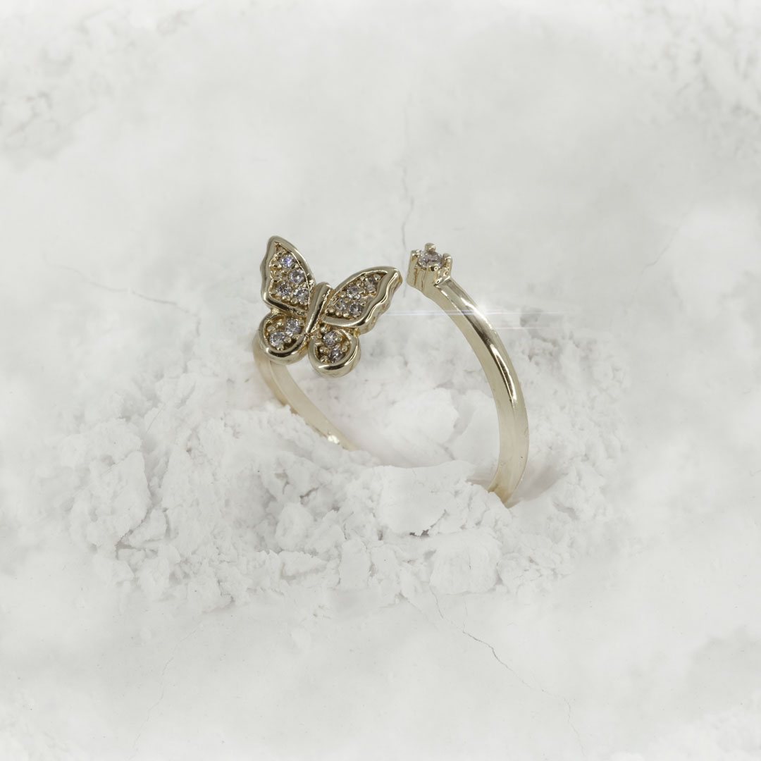 ANILLO MARIPOSA CIRCON