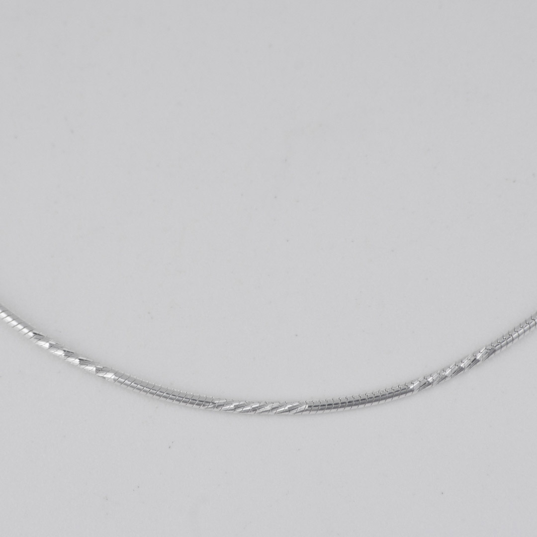 CADENA COLA DE RATON LISO X DIAMANTADO 1MM-45CM - Imagen 2