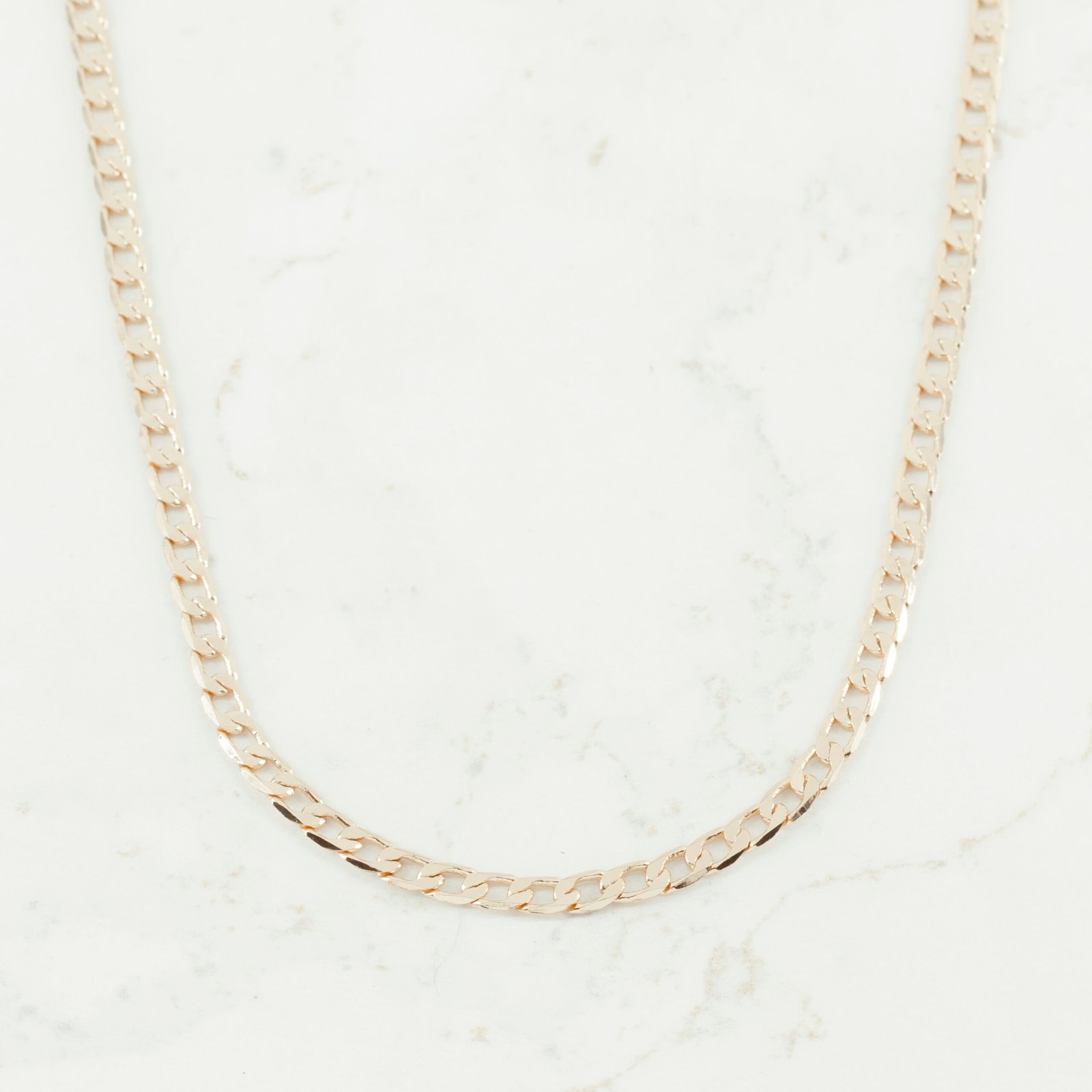 CADENA CUBANA PLANA 3.5MM - 60CM